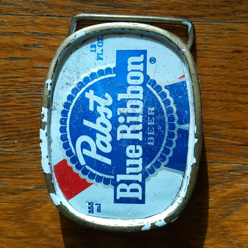 Pabst Blue Ribbon belt buckle